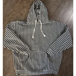 Happy Clothing Company Houndstooth Heavyweight Pullover Hoodie Men’s 2X XXL